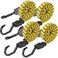 CARTMAN Ultra 48 BlackYellow Flat Bungee Cord 4pk x 48
