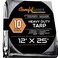 P-Line 12 x 25 Heavy Duty SilverBlack Waterproof UV Blocking 10 Mil Poly Tarp
