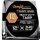 P-Line 12 x 25 Heavy Duty SilverBlack Waterproof UV Blocking 10 Mil Poly Tarp
