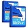 RAINDEWAY Small Tarps 4x4 Feet 2 Pack 8 Mil UV Resistant Durable Multipurpose Waterproof Poly Tarp Cover with Metal Grommets and Reinforced EdgesBlue Tarp