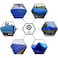 CARTMAN Finished Size 20x20 Feet Blue Poly Tarp 5 Mil Thick Multipurpose Protective Cover for Camping Tent Boat RV Car