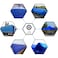 CARTMAN Finished Size 20x20 Feet Blue Poly Tarp 5 Mil Thick Multipurpose Protective Cover for Camping Tent Boat RV Car