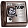 CARTMAN Finished Size 8x10 Feet Extra Thick 20 Mil Brown Ultra Heavy Duty Poly Tarp Multipurpose Protective Cover UV Resistant Waterproof Poly Tarpaulin with Reinforced Edges