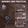 CARTMAN Finished Size 8x10 Feet Extra Thick 20 Mil Brown Ultra Heavy Duty Poly Tarp Multipurpose Protective Cover UV Resistant Waterproof Poly Tarpaulin with Reinforced Edges