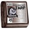 CARTMAN Finished Size 8x10 Feet Extra Thick 20 Mil Brown Ultra Heavy Duty Poly Tarp Multipurpose Protective Cover UV Resistant Waterproof Poly Tarpaulin with Reinforced Edges