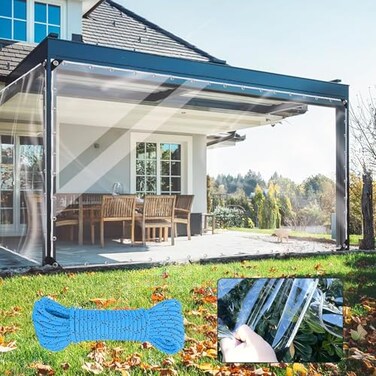 HOLAA Clear Tarp3x6ft Clear Tarps Heavy Duty Water Resistant with Reinforced Edge14Mil Thickened Transparent Tear Resistant Water Resistant PVC Vinyl Tarp Enclosure for PatioGreenhouse Outdoor