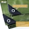 GUARD SHIELD Tarps Heavy Duty Waterproof 8x10 Feet Green Poly Tarp Cover Outdoor Thick UV Resistant Tarpaulin with Grommets 10mil 2Pack