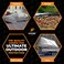 Xpose Safety Heavy Duty Poly Tarp 20 x 40 10 Mil Thick Waterproof UV Blocking Protective Cover Reversible Silver and Black Laminated Coating Grommets by