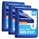 RAINDEWAY Small Tarps 3x3 Feet 3 Pack 8 Mil UV Resistant Durable Multipurpose Waterproof Poly Tarp Cover with Metal Grommets and Reinforced EdgesBlue Tarp
