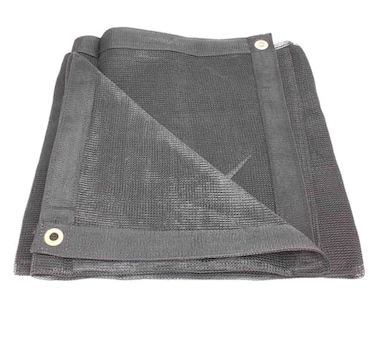 Mytee Products 16x24 Black 70 Shade Mesh Tarp for Outdoor wGrommets 6 Oz Extra Durable Heavy Duty Mesh Tarps for Dump Truck Rolloff Trucks Mesh Shade Net Cloth for Sun Plant Patio