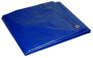 Dry Top 6 x 8 Foremost Tarp 80068 Blue Cut Size Blue 5Mil Tarp