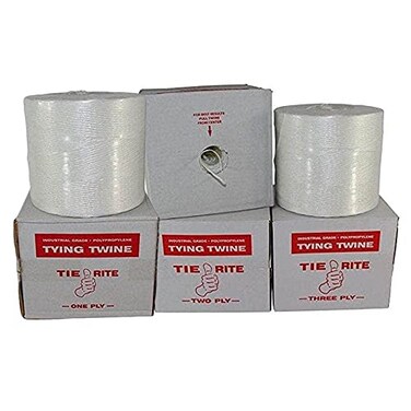SGT KNOTS Polypropylene Tying Twine Bundling Twine for Pulling Loading Packing Weather Resistant Pull Line 156 lb Tensile Strength 1 ply x 6300ft White Cardboard Carton Included