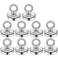 DIYMAG Magnetic Hooks 60 lbs27 KG Pulling Force Rare Earth Magnetic Hooks with Countersunk Hole Eyebolt for Home Kitchen Workplace Office and Garage 10 Packs
