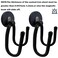 Pmsanzay 2 Pack Chainsaw Organizer HolderHeavy Duty Garage Magnetic HookRV Workshop Tool Box Storage Magnet HookGarden Power Tool HangerUtility Strong Tool Storage Rack with AntiSlip Coating