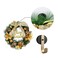 Awexilup 4 PCS Magnetic Hooks Wreath Hanger for Front Door Heavy Duty Strong Magnet Hooks with Metal Hook for Hanging Refrigerator Home Kitchen Office Gold