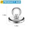 BEST CHOICE MAGNETS Magnetic Hooks 100 LB45KG Heavy Duty Magnetic Hooks with Countersunk Hole Eyebolt Perfect for Home Kitchen Workplace Office and Garage Pack of 10 Brand
