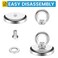 BEST CHOICE MAGNETS Magnetic Hooks 100 LB45KG Heavy Duty Magnetic Hooks with Countersunk Hole Eyebolt Perfect for Home Kitchen Workplace Office and Garage Pack of 10 Brand