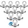 BEST CHOICE MAGNETS Magnetic Hooks 100 LB45KG Heavy Duty Magnetic Hooks with Countersunk Hole Eyebolt Perfect for Home Kitchen Workplace Office and Garage Pack of 10 Brand