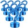 Grtard 10 Pack Heavy Duty Magnetic Hooks 30Lbs Neodymium Magnet Hooks for Hanging Cruise Grill Towel Kitchen Indoor Use