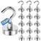 LOVIMAG Magnetic Hooks for Hanging 30lbs Magnet Hooks for Cruise Ship Essentials Strong Magnets for Classroom Rare Earth Magnets with Hooks for Cruise Must Haves Camper LockerCeiling15 Pcs