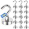 LOVIMAG Magnetic Hooks for Hanging 30lbs Magnet Hooks for Cruise Ship Essentials Strong Magnets for Classroom Rare Earth Magnets with Hooks for Cruise Must Haves Camper LockerCeiling15 Pcs