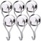 Elefama Magnetic Hooks Cruise 40LBS Heavy Duty Magnet Hooks for Fridge HangingStrong Black Magnetic Hook Hanger Small Magnets with Hooks for Whiteboard Classroom Cruising Grill Tools Refrigerator Meta