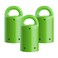 MagnetPAL MagnetPal 3 pack HeavyDuty Neodymium AntiRust Magnet Best for Magnetic Stud Finder Key Organizer Indoor and Outdoor Multi Uses Green with Key Ring SPMPM3GR