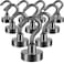 Neosmuk Magnetic Hooks Heavy Duty 30lb Strong Magnet Hook for Cruise Cabins Cruise Essentials 2026 for Hanging Metal Wall Refrigerator Hangers Grey 10 Pack