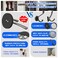 ULIBERMAGNET Strong Magnetic Double Hooks 2 Pack Heavy Duty Sturdy Coat Magnetic Hangers Rubber Magnets Large Hooks for Coat Robe Towel Key Hat Brushed Nickel