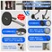 ULIBERMAGNET Strong Magnetic Double Hooks 2 Pack Heavy Duty Sturdy Coat Magnetic Hangers Rubber Magnets Large Hooks for Coat Robe Towel Key Hat Brushed Nickel