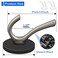 ULIBERMAGNET Strong Magnetic Double Hooks 2 Pack Heavy Duty Sturdy Coat Magnetic Hangers Rubber Magnets Large Hooks for Coat Robe Towel Key Hat Brushed Nickel