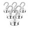 DIYMAG Magnetic Hooks120 lb Heavy Duty Strong Magnet with Hook for Hanging Strong Rare Earth Neodymium Magnet Hooks 6 Packs