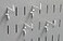 Wall Control Medium 178in Slotted Hook Pack Slotted Metal Pegboard Hooks Pegboard and Slotted Tool Board White