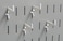 Wall Control Medium 178in Slotted Hook Pack Slotted Metal Pegboard Hooks Pegboard and Slotted Tool Board White