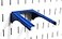 Wall Control 2in Slotted Metal Pegboard Hook Blue Heavy Duty Rust Resistant for Garage Tool Storage and Kitchen Organization