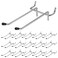 JOUTYFOR 16 Pcs Peg Hooks for Pegboard 4 Inch Pegboard Hooks Pegboard Double Hooks Fit 14 PegBoard Holes Heavy Duty Pegboard Pegs with Black Rubber Tipped Peg Board Organizer Accessories for Garage
