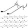 JOUTYFOR 16 Pcs Peg Hooks for Pegboard 4 Inch Pegboard Hooks Pegboard Double Hooks Fit 14 PegBoard Holes Heavy Duty Pegboard Pegs with Black Rubber Tipped Peg Board Organizer Accessories for Garage