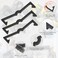 AccEncyc Black Peg Locks Plastic Pegboard Hook Locks Pegboard Display Hook Organizer Fixer Peg Board Hook Clip Retainers Pegboard Hook Organizer for Standard 14 and 18 Pegboard 120 Pcs