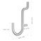 Angoily 20Pcs Metal Pegboard Hooks for Hanging Tools Jewelry Keys Small Items Durable Peg Board J Hooks for Garage Workshop Wall Organizer