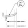 Azar Displays Azar 800072WHT 2Inch Plastic Hook 50Pack