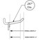 Azar Displays Azar 800072WHT 2Inch Plastic Hook 50Pack