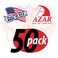 Azar Displays Azar 800072WHT 2Inch Plastic Hook 50Pack