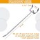 Funrous 100 Pack Peg Board Hooks Stainless Steel Pegboard Hooks Shelving Display Hanging Peg Board Holders for 18 and 14 Garage Storage Tools Organizer6 Inch