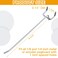 Funrous 100 Pack Peg Board Hooks Stainless Steel Pegboard Hooks Shelving Display Hanging Peg Board Holders for 18 and 14 Garage Storage Tools Organizer6 Inch