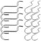 Gadpiparty 20pcs Peg Board Slat Wall Hanging J Hooks for Pegboard Metal Pegboard Storage Organizer Iron