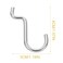 Gadpiparty 20pcs Peg Board Slat Wall Hanging J Hooks for Pegboard Metal Pegboard Storage Organizer Iron