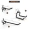 G.CORE GCORE 24Pack Pegboard Hooks 2 4 Peg Board Tool Utility Hangers Fit 14 Pegboards Heavy Duty Metal Shelving Brackets Wall Organizers and Storage for Craft Room Garage Workbench Office Black