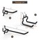 G.CORE GCORE 24Pack Pegboard Hooks 2 4 Peg Board Tool Utility Hangers Fit 14 Pegboards Heavy Duty Metal Shelving Brackets Wall Organizers and Storage for Craft Room Garage Workbench Office Black