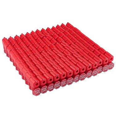 GENHAKON 130 PCS Peg Hook Stop Lock Stop Lock for Retail Shop Display Hooks Lock Fits 4559mm Diameter Hooks Easy Installation and Exquisite Style