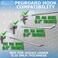 Gluposti Peg Hook Stoppers for 14 Pegboard Hooks Slatwall Hooks 1 Clear Plastic Disc Inventory Control Clips Pegboard Peg Locks for Retail Hooks on Peg Board Slat Wall Panels 100 Pack
